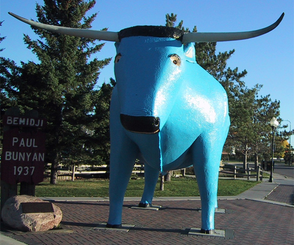 Statue of Babe the Blue Ox, Bemidji, MN